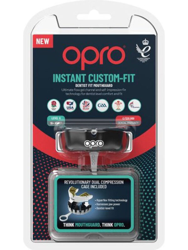 OPRO PROTEGE-DENTS INSTANT CUSTOM FIT NOIR/BLA