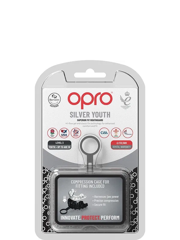 OPRO PROTEGE DENTS SILVER TRANSPARENT