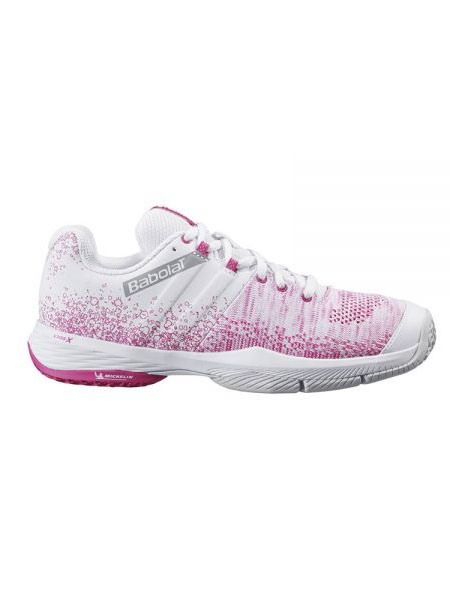 CHAUSSURES BABOLAT FEMME SENSA BLANC ROSE