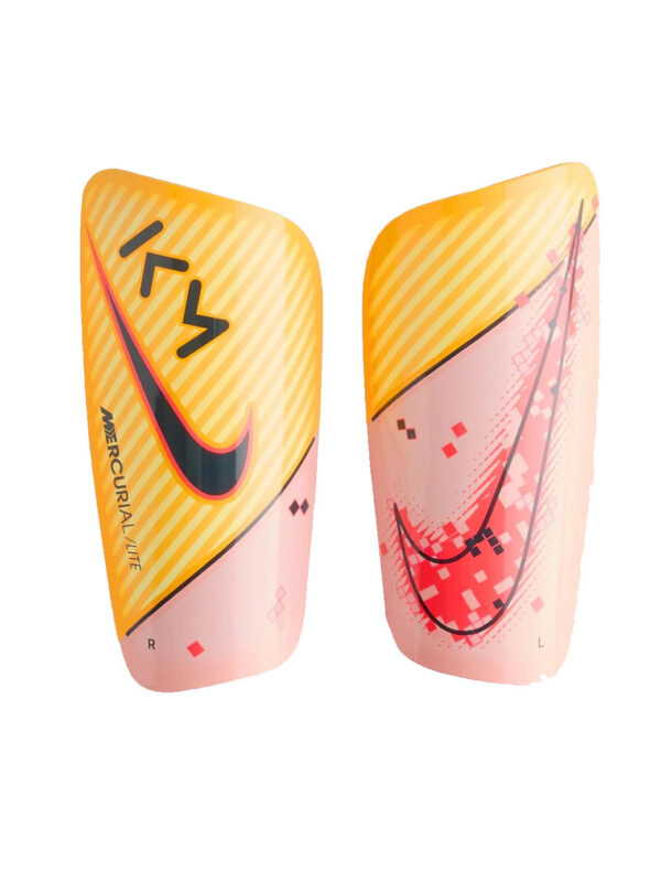 Nike Mercurial Lite Kylian Mbappé Protège-Tibias Orange Rose Noir