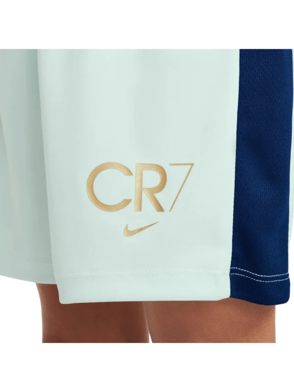 Nike CR7 Academy Short d’Entraînement Enfants Vert Menthe Bleu Foncé Doré