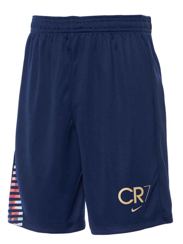 Nike CR7 Academy Short d’Entraînement Enfants Bleu Foncé Rose Doré
