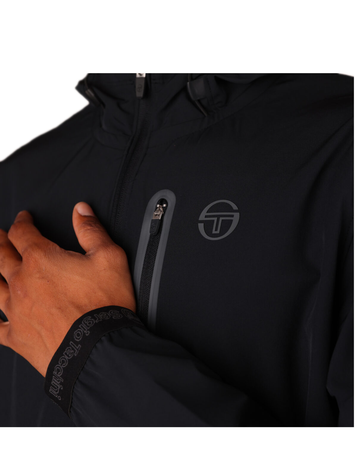 Sergio Tacchini Track Jacket PELLE noire – Image 3