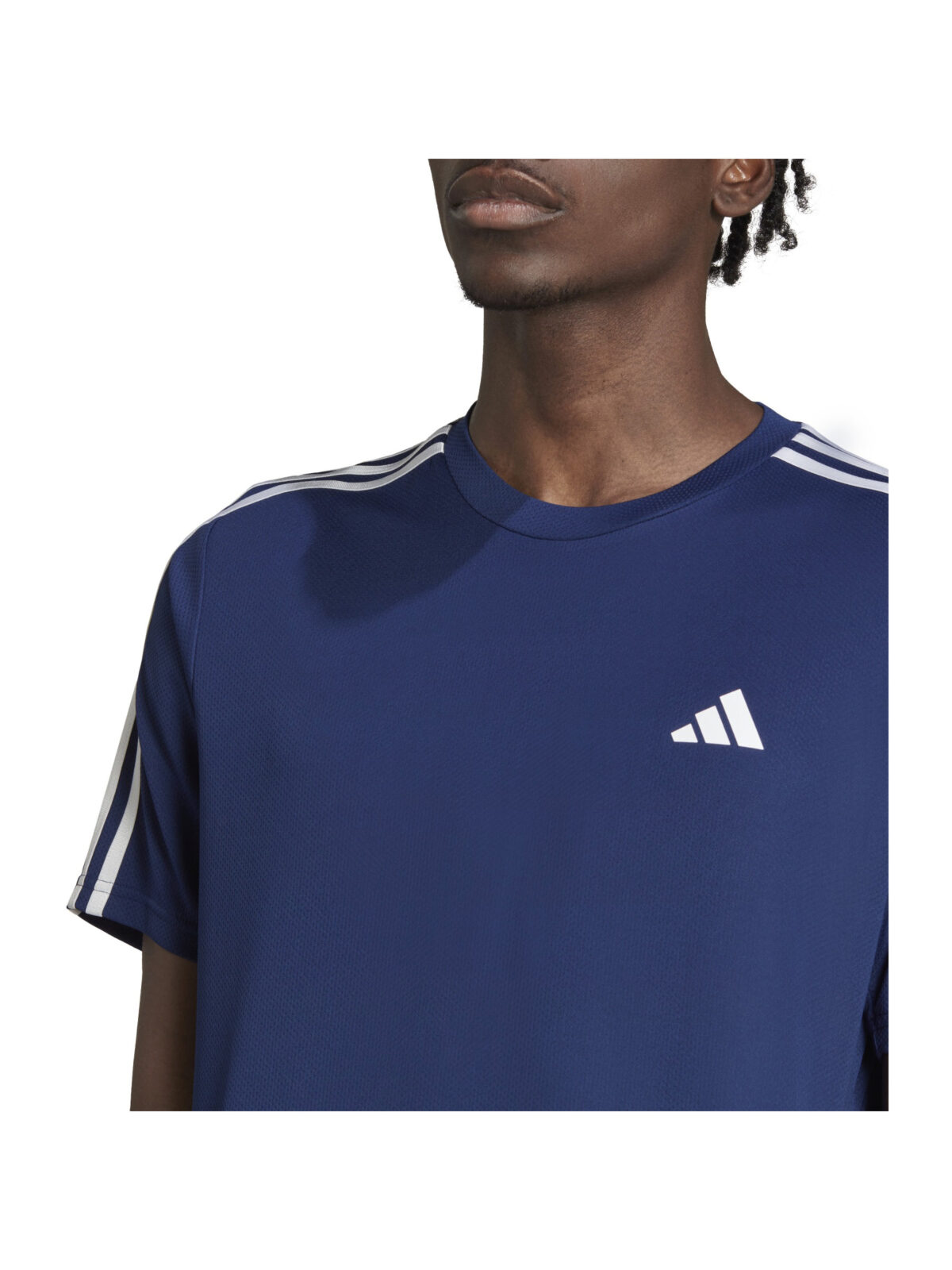 ADIDAS T-shirt de training Train Essentials 3-Stripes bleu marine – Image 3