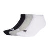 ADIDAS Chaussettes matelassées courtes (3 paires) MGREYH/WHITE/BLACK – Image 2