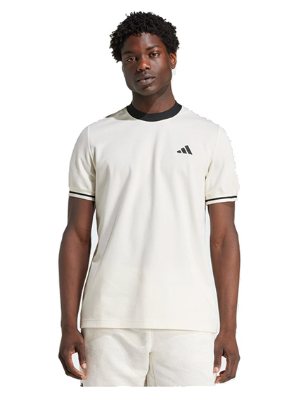 ADIDAS T-shirt Heritage Aeroready blanc crème/noir