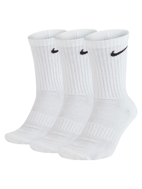 NIKE Everyday Lightweight Chaussettes de training mi-mollet blanches (3 paires)