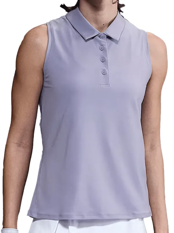Nike Victory Polo sans manches Dri-FIT pour femme Mauve
