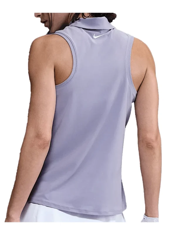 Nike Victory Polo sans manches Dri-FIT pour femme Mauve