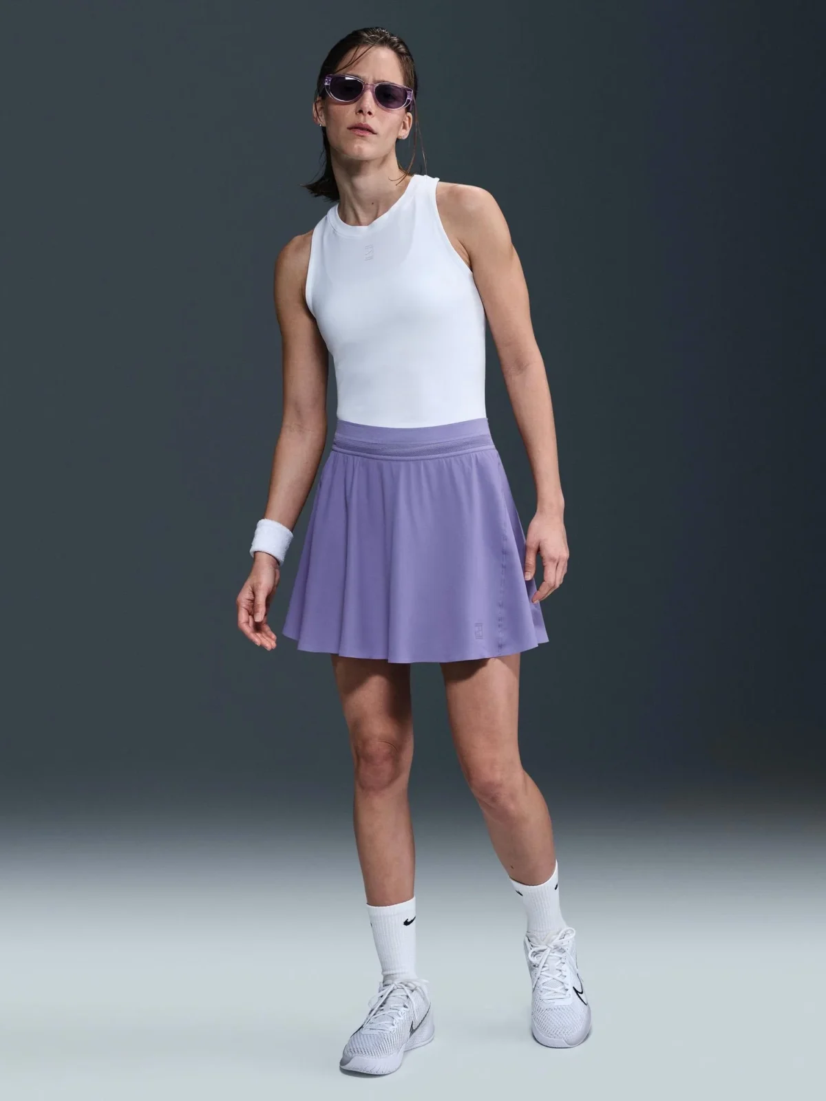Nike Court Ace Advantage Jupe de tennis Dri-FIT pour femme mauve – Image 9