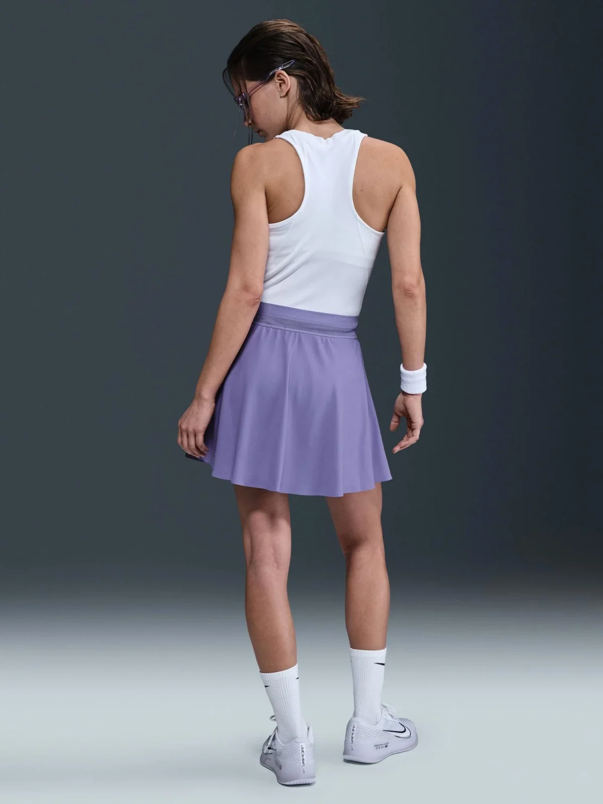 Nike Court Ace Advantage Jupe de tennis Dri-FIT pour femme mauve – Image 8