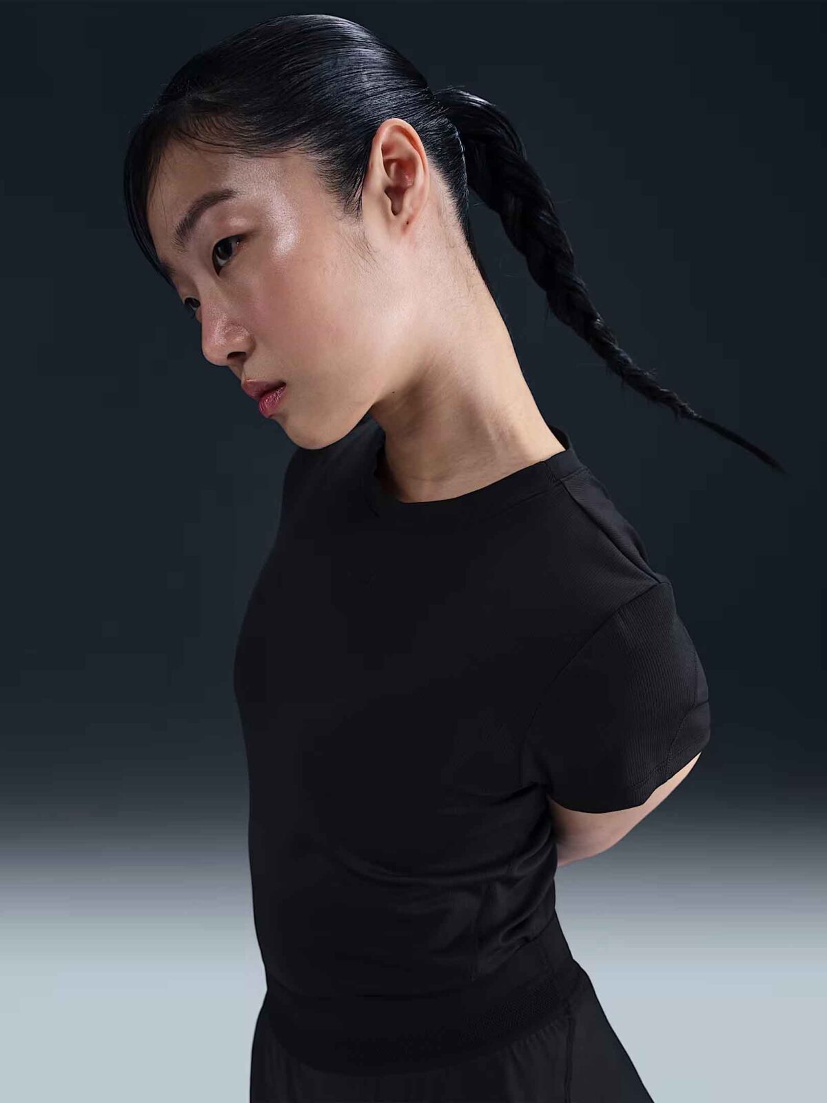 Nike Court Advantage T-shirt de tennis à manches courtes Dri-FIT pour femme noir – Image 7