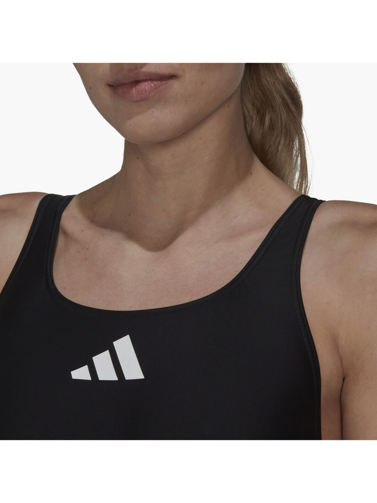 Adidas Maillot de bain 3 Bar Logo noir – Image 5