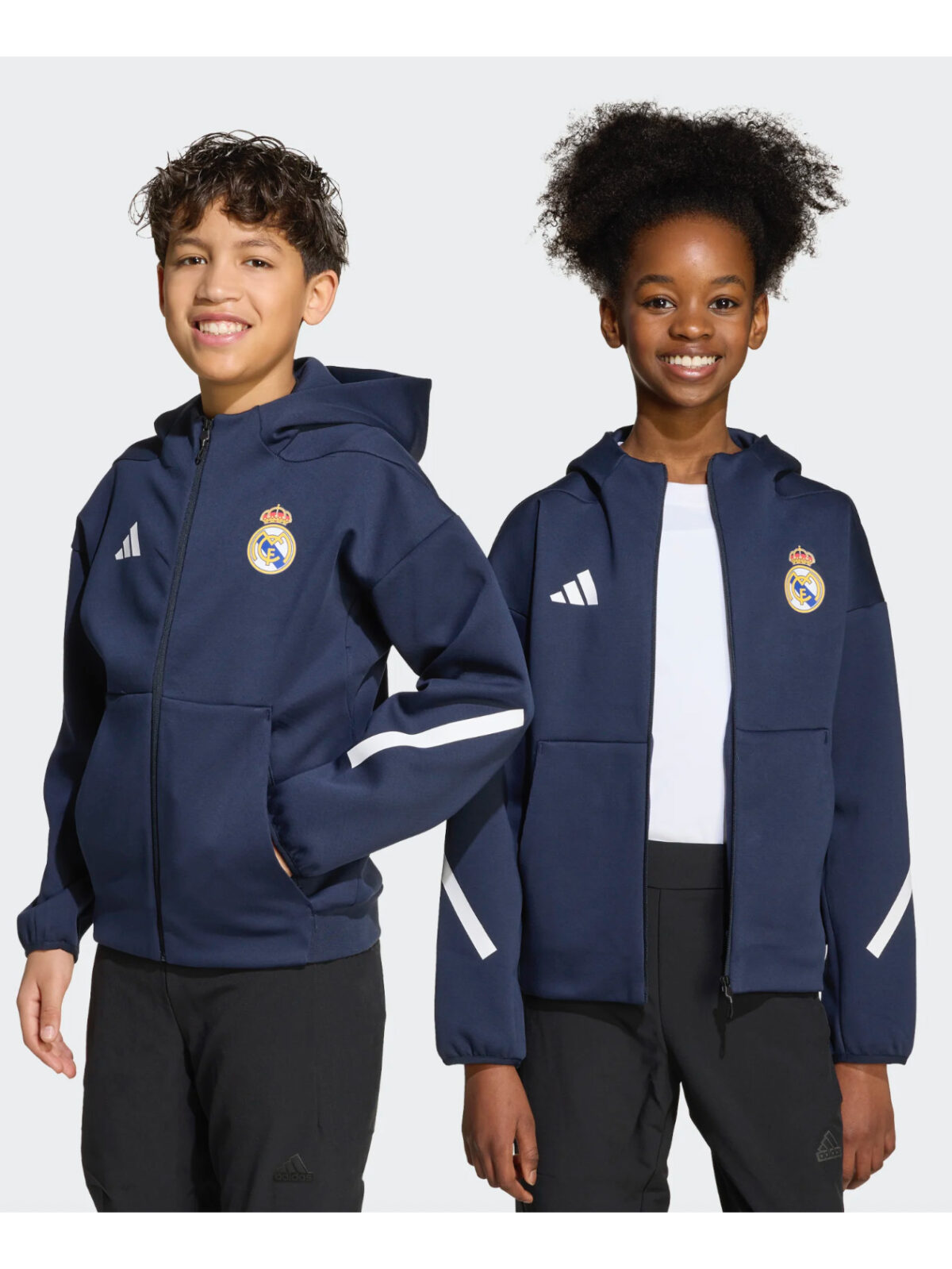 ADIDAS Real Madrid VESTE Z.N.E. enfants bleu marine – Image 7