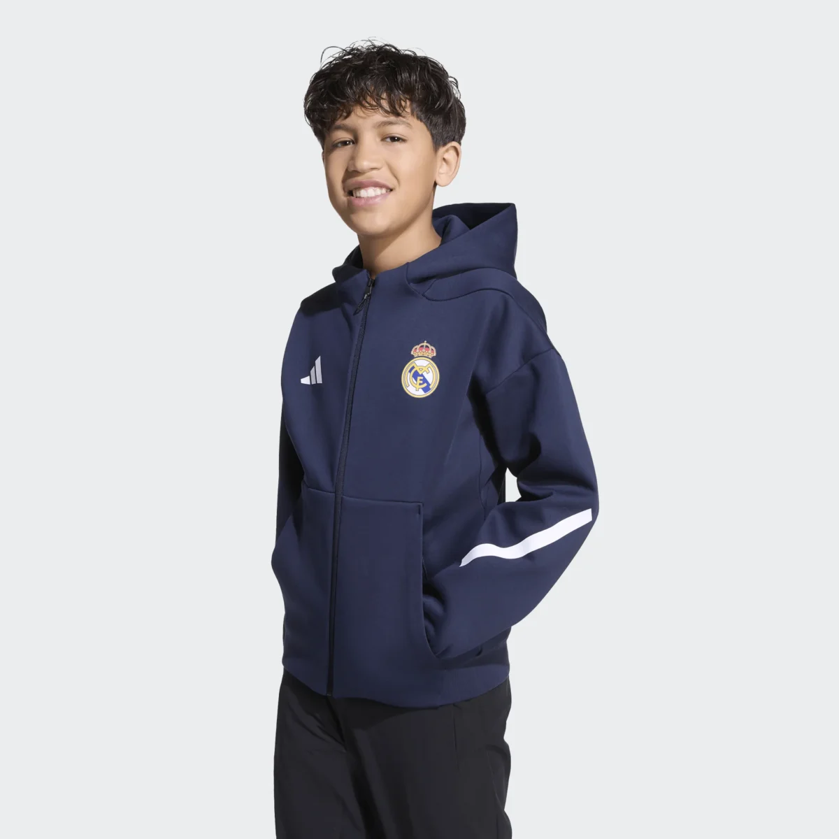 ADIDAS Real Madrid VESTE Z.N.E. enfants bleu marine – Image 2