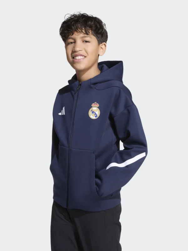 ADIDAS Real Madrid VESTE Z.N.E. enfants bleu marine