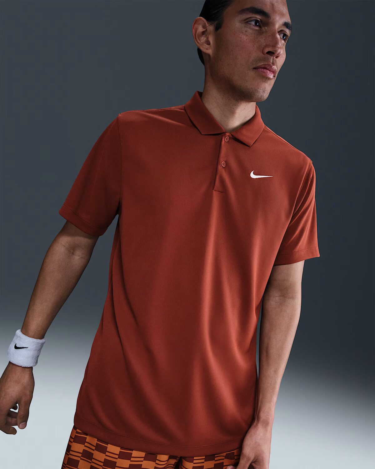 Nike Court Dri-FIT Polo de tennis pour Homme Marron