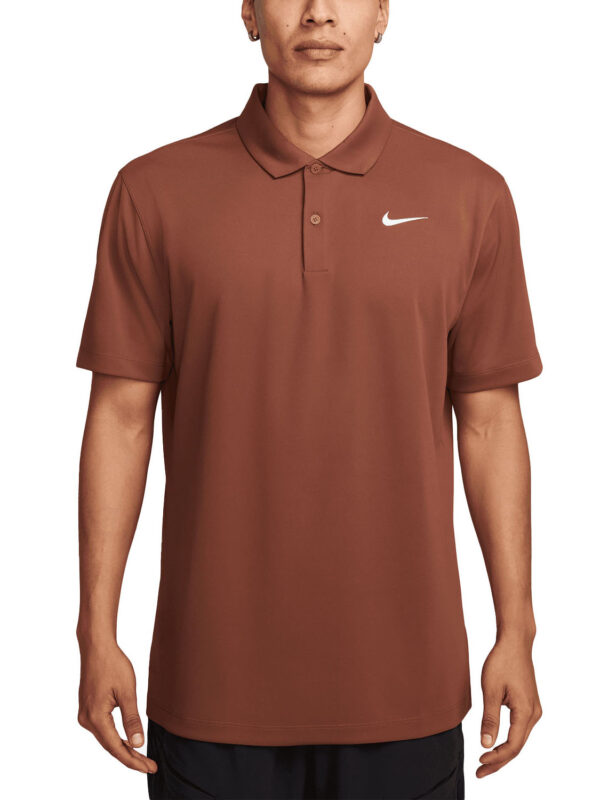 Nike Court Dri-FIT Polo de tennis pour Homme Marron